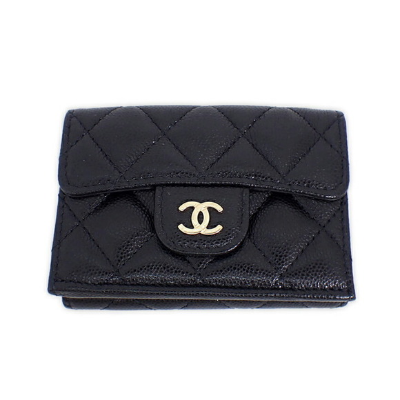 CHANEL Black Caviar Leather Wallet - Picture 1 of 11